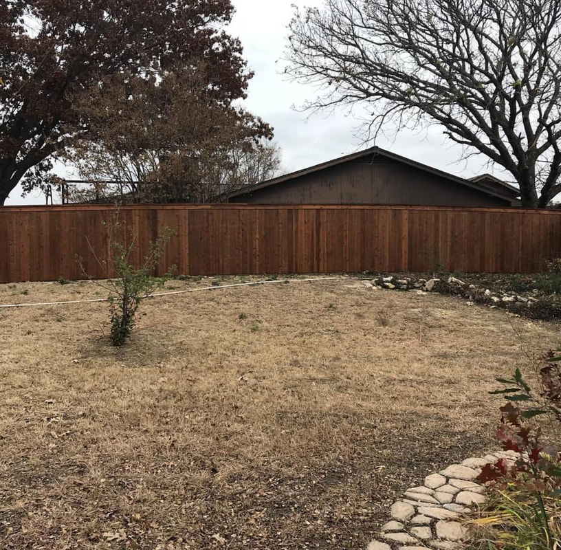 Stained Privacy Fence - Abilene Privacy Fencing